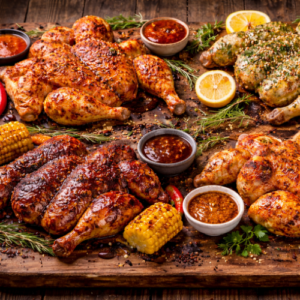 Marinated Whole Chicken Flattie